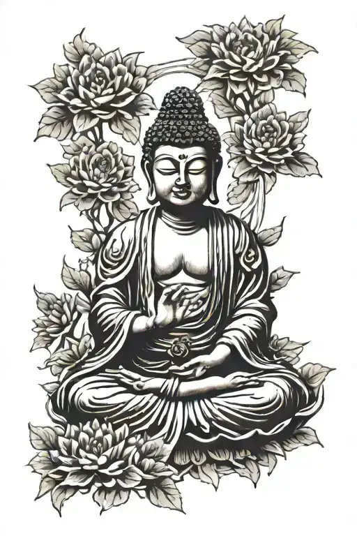 Buddha With Multiple Hands Mediating