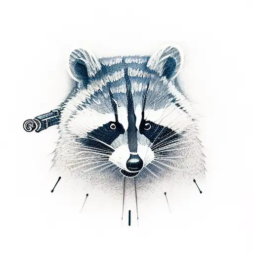 Racoon With A Gun