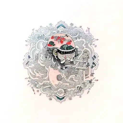 A Tattoo Design That Represents The Connection Between Music And Emotions