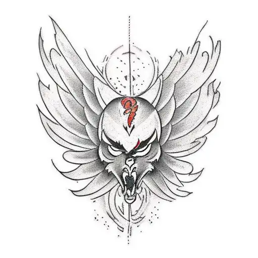 Phoenix Tattoo Head On Chest Wing On Arm