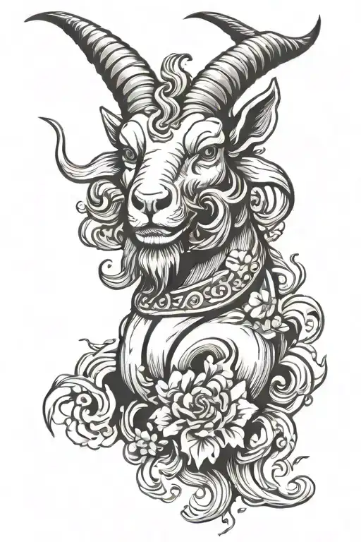Capricorn Goat Head