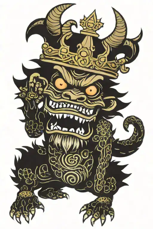 Monster Wearing A Crown