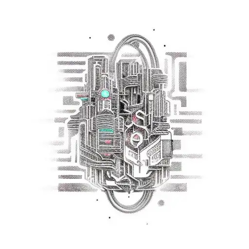 A Futuristic Cyberpunk Car Racing Through A Neon-lit Cityscape