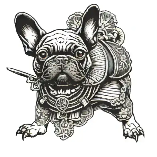French Bulldog Samurai