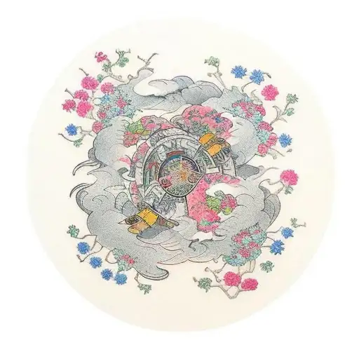 A Circle Surrounding A Winmill