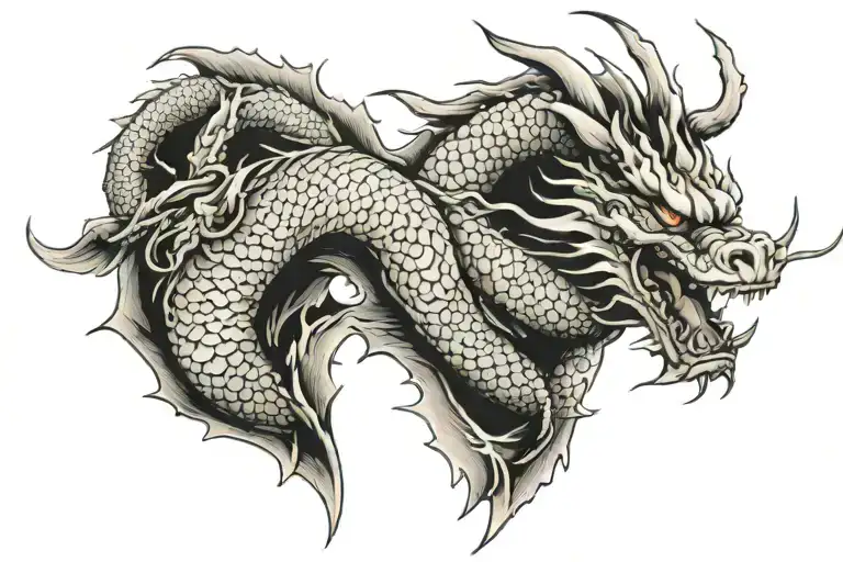 Dragon Wrapped Around My Forearm