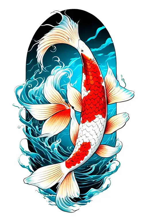 Koi Fish Transforming