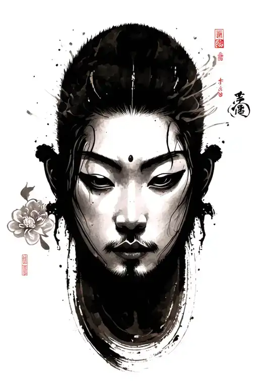 Zen Brush Stroke Zazen