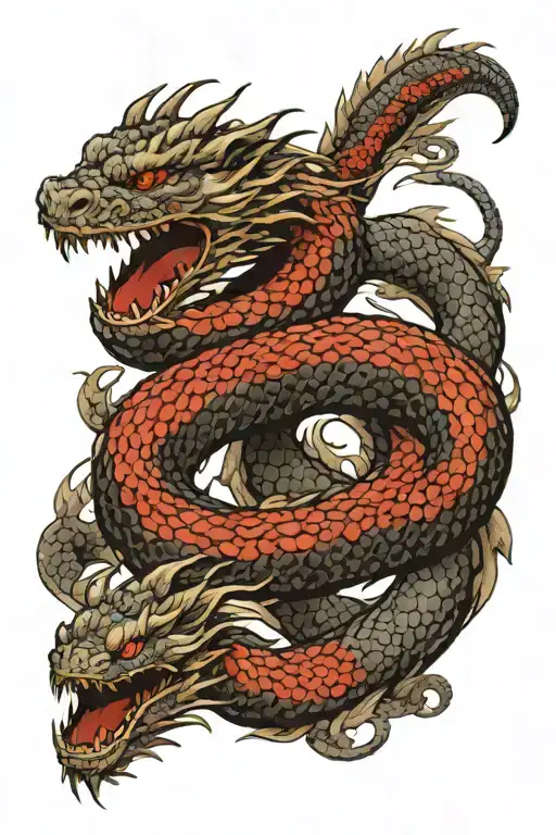 Jormungandr Dragon Ouroboros