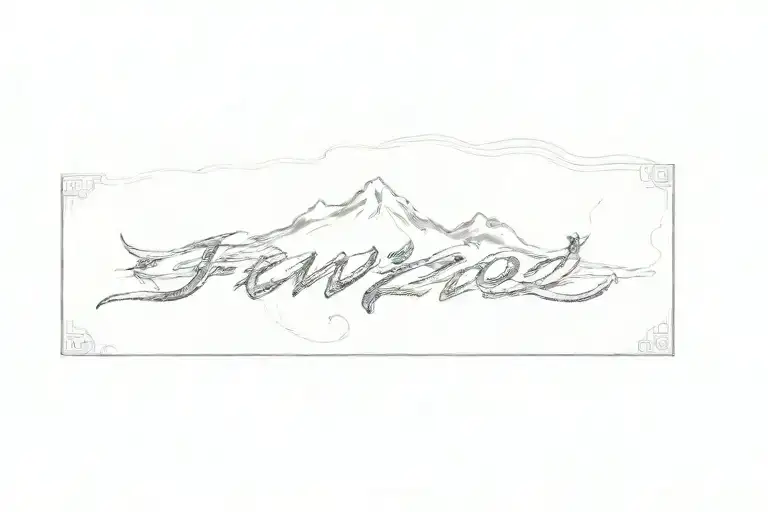 A Tattoo Of The Word Fendio