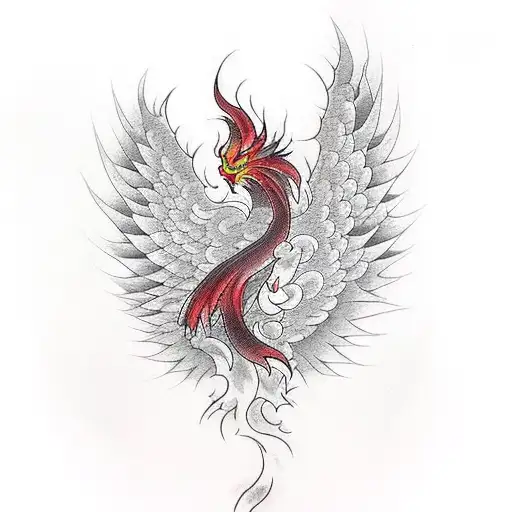 A Burning Phoenix Being Reborn