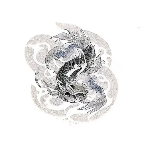 Spore Print With Eternal Koi Fish