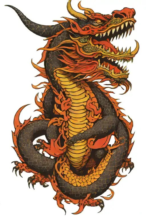Dragon With Body Suit