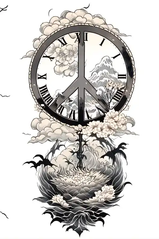 Peace And Lightining Storm And Time And Nature