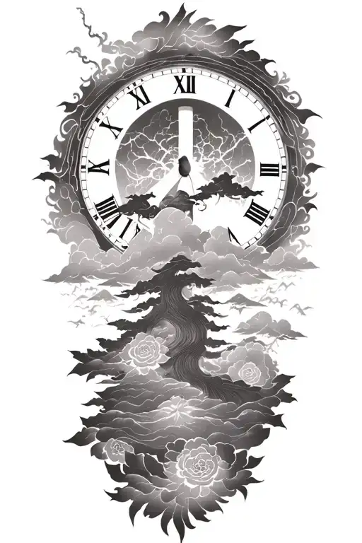 Peace And Lightining Storm And Time And Nature