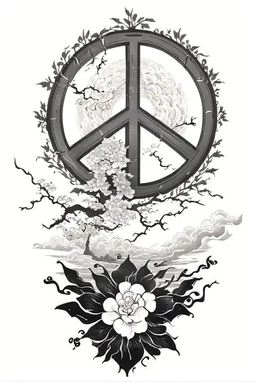 Peace And Lightining Storm And Time And Nature