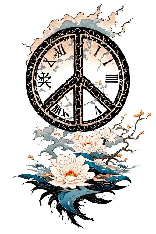 Peace And Lightining Storm And Time And Nature Japanese