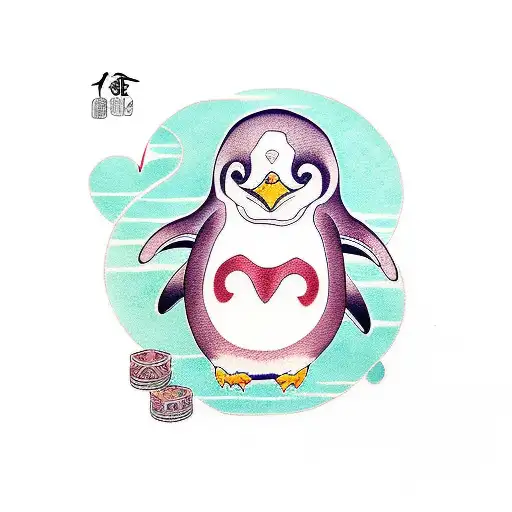 Penguin With A Heart