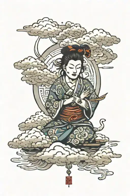 Faith Over Fear With Clouds Surrounding