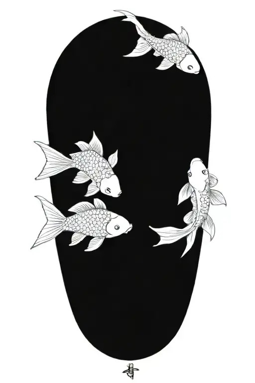 Sacred Geometry Koi Fish Transforming