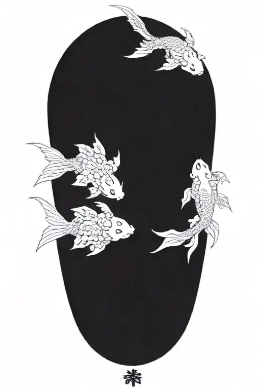 Sacred Flower Pattern Overlayed With Dragon