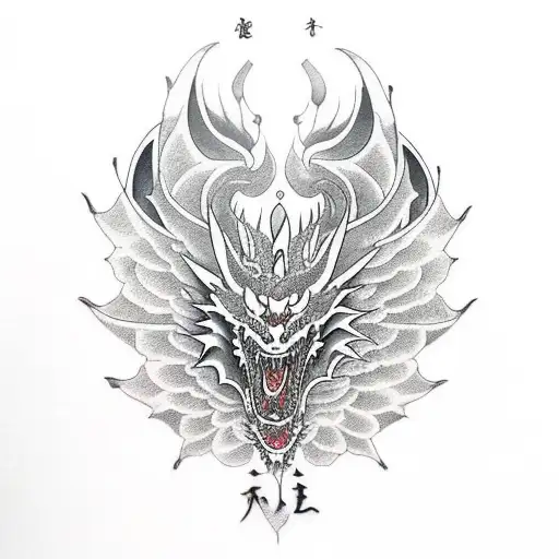 Simetrical Dragon Lower Back To Pelvis