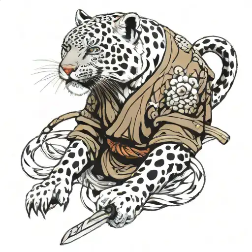 Snow Leopard Samurai