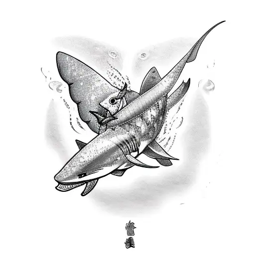 Butterfly With Shark