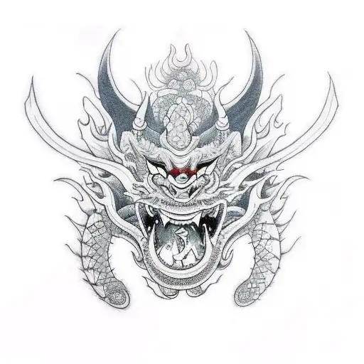 Oni With Dragon