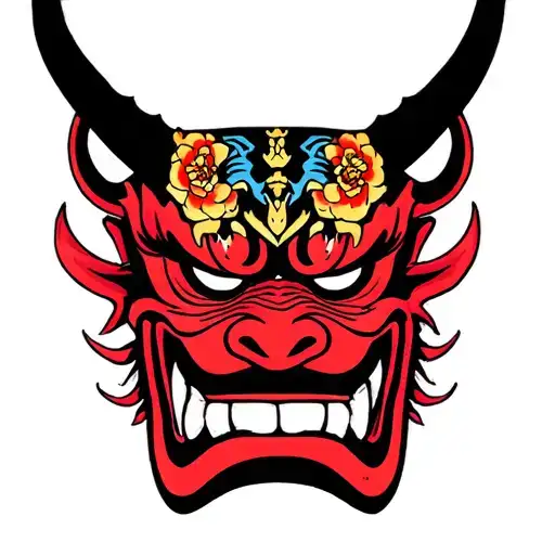 Japanese Demon Mask