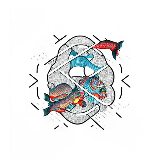 Minimal Fish Pedaling Bicycle Geometric