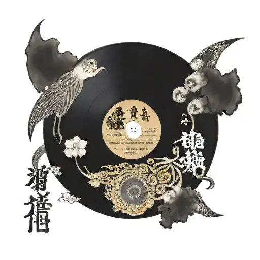 Multi Platinum Vinyl Record Surrounded My Music