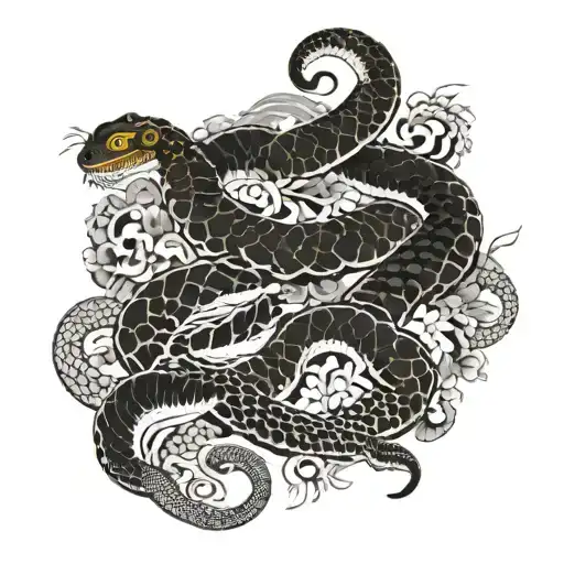 Crotz Occitana Surrounded By Snake