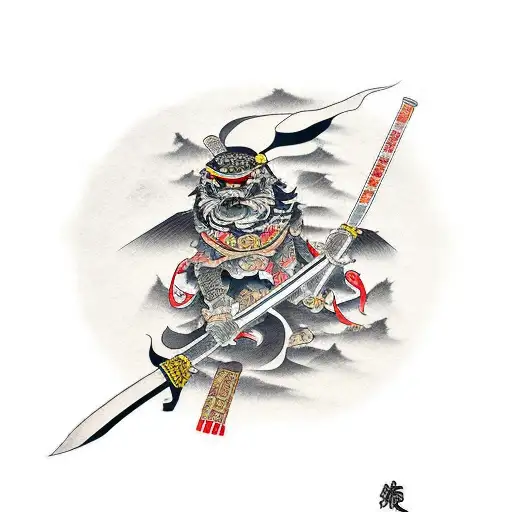 Cuervo Con Una Katana