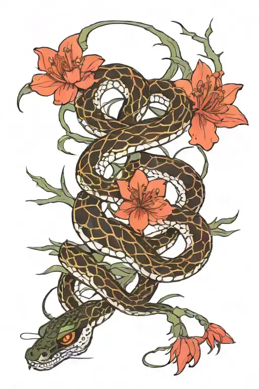Snake And Spider Lilies