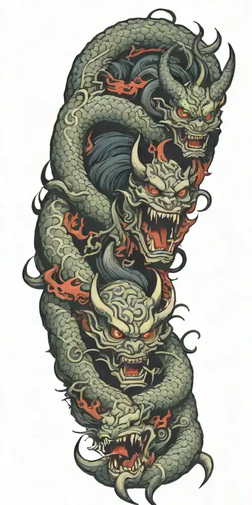 Demons And Monsters Fight Against Sailors