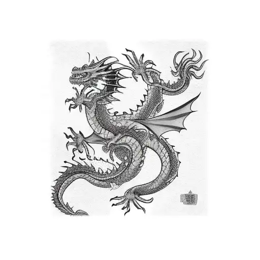 Dragon Mordiendo Calavera