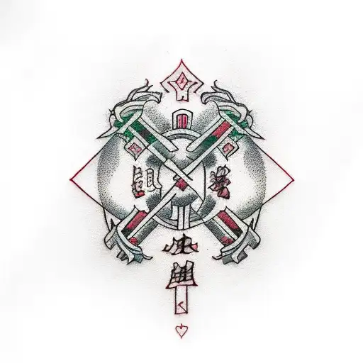 Incorporate Nordic Runes Into A Tattoo Representing The Client's Occupation As A Physical Therapist