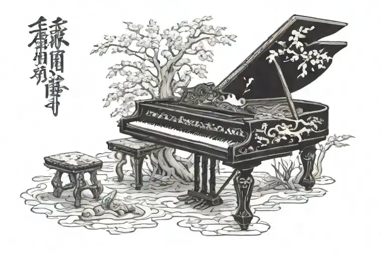 Broken Piano At The Sky Lake