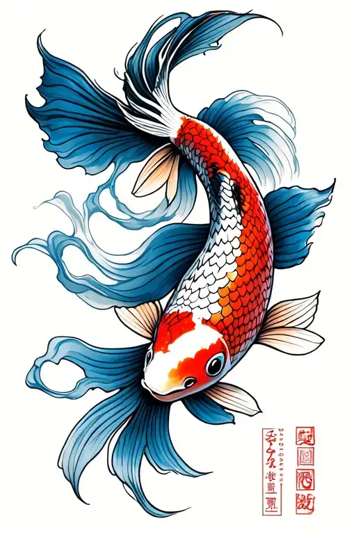 Koi Fish Transforming
