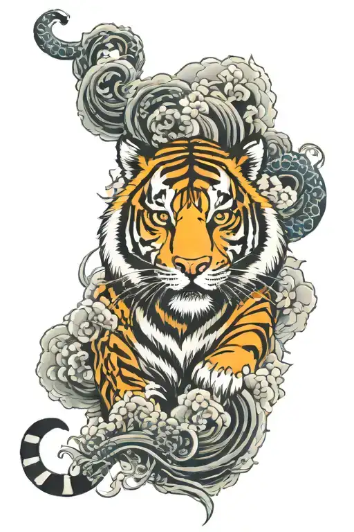 Japanese Tiger Irezumi Style Sleeve
