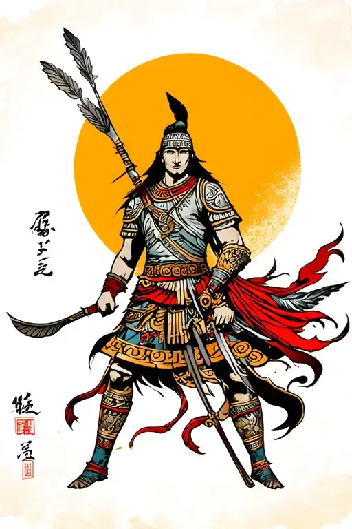 Small Greek Warrior Tatto On Forearm