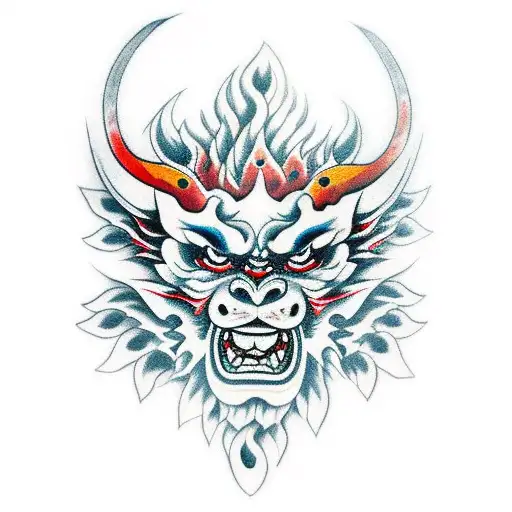 Oni With Ice And Fire