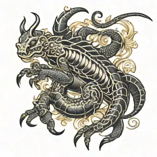 Blonde Woman As Scorpion