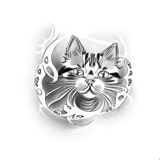 A Composition With Cat And Dogs Paw Shapes