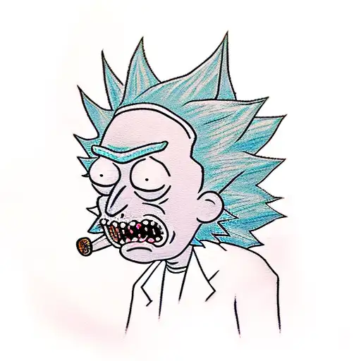 Rick And Morty In A Katana Fight