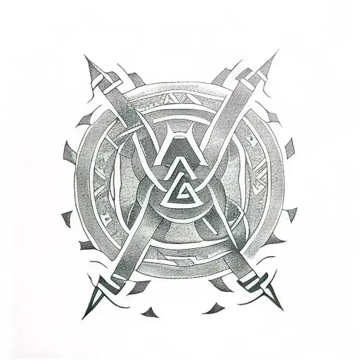 Valknut Symbol Male