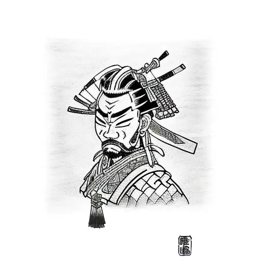 Samurai Darkest Dungeon Style