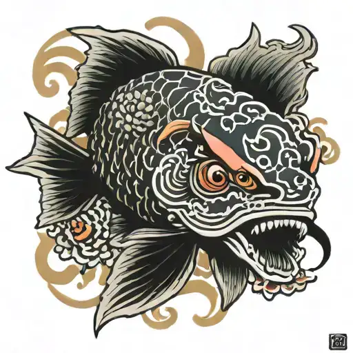 Many-eyed Koi Carp Demon