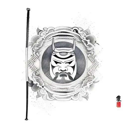 Samurai With Huge Katana